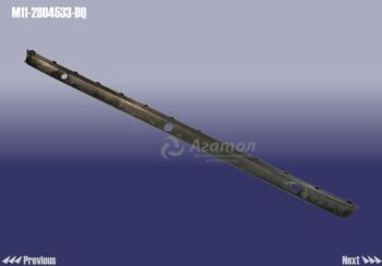 Молдинг бампера заднего центр (хром, 3 отв) (ЦС) Оригинал M11-2804533-DQ