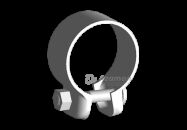 Хомут глушителя малый A11-1200013 Аналог (Китай)