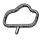 Прокладка коллектора впускного (кольцо) (ЦС) 477F-1008018BA Оригинал