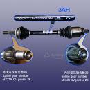 Привод колеса левый 2,0 АКПП T11-2203010FA Аналог (Китай)