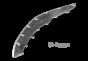 Молдинг бампера переднего правый (без хром) M11-2803532BC-DQ Аналог (Китай)